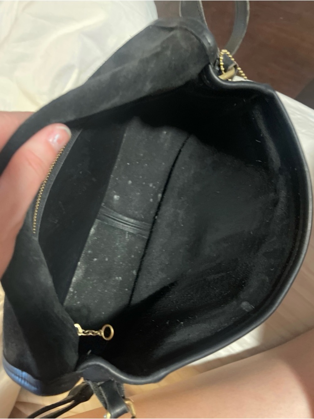 Vintage Coach Black Leather City Bag No G9N-9790 - Picture 7 of 9